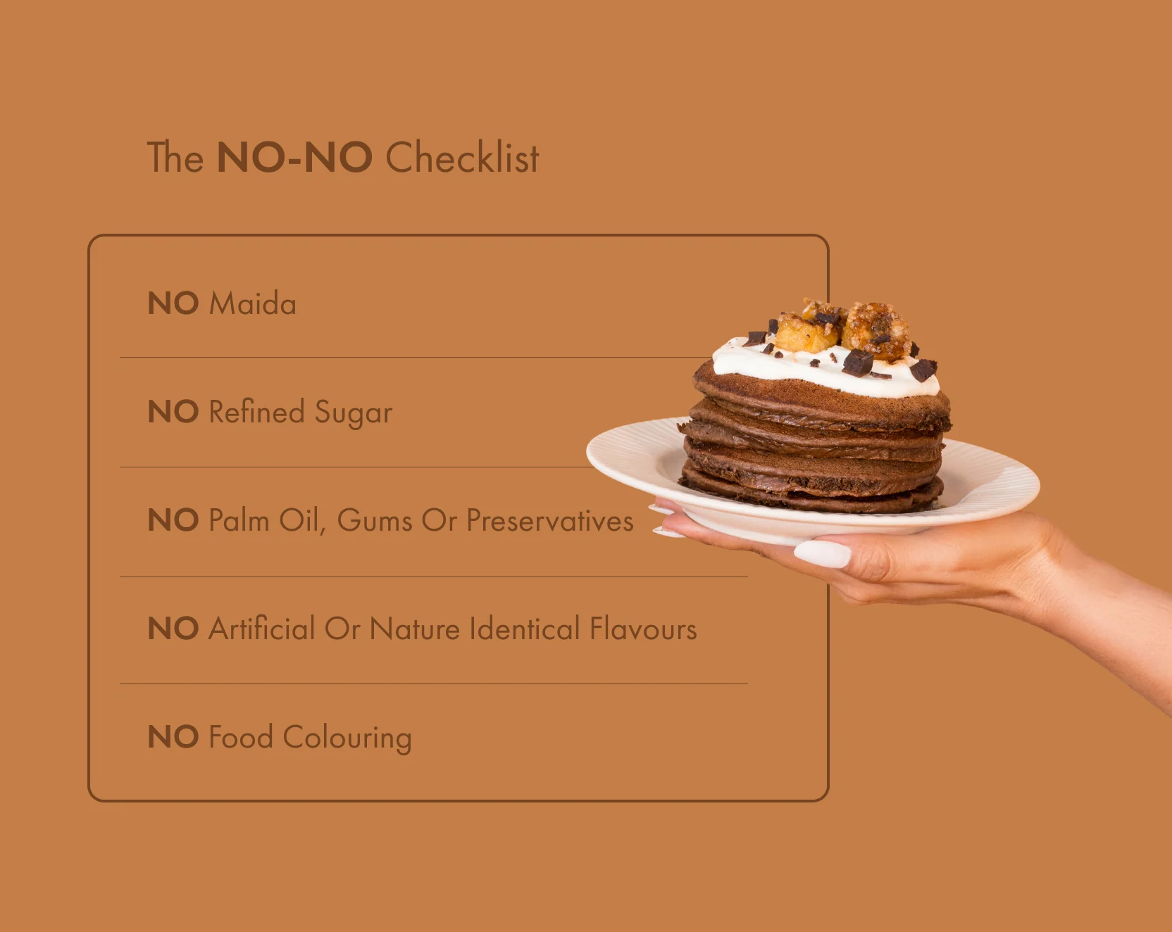 No-Nonsense Plant Protein Pancakes -  Chocolate - Image 4