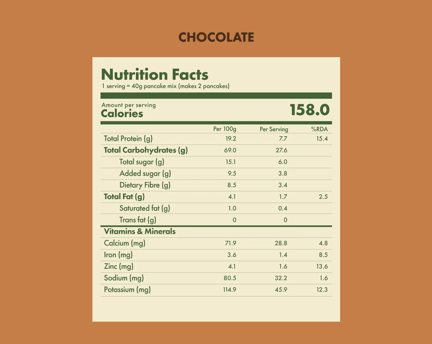 No-Nonsense Plant Protein Pancakes -  Chocolate - Image 5