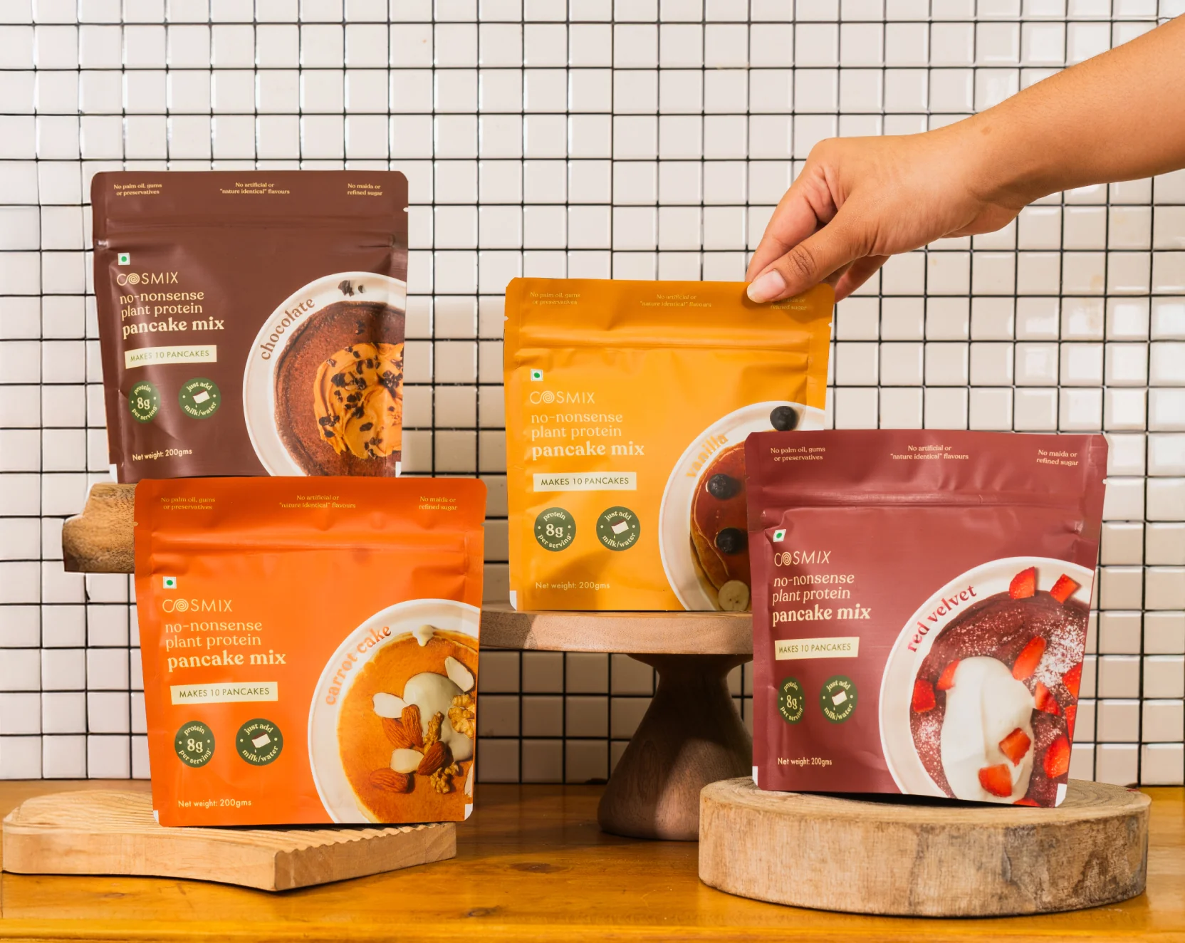 No-Nonsense Plant Protein Pancakes -  Chocolate - Image 7